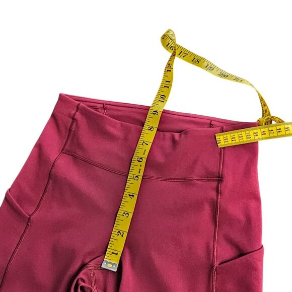 Lululemon Speed Up Crop *21", Mid Rise, Red, Luxtreme, Athletic, Running, Size 4 - Picture 7 of 9